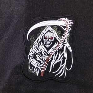 Grim Reaper Patch Embroidery Iron On